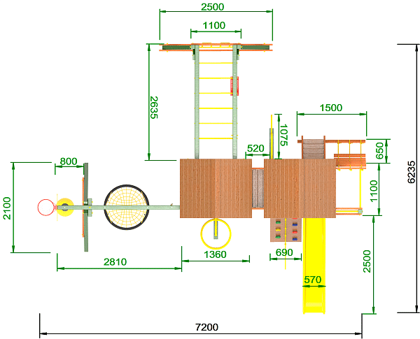 картинка Детская площадка Пикник "Вега Д" Пацифик от магазина Лазалка