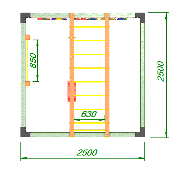картинка Детская площадка Куб " Вега" от магазина Лазалка