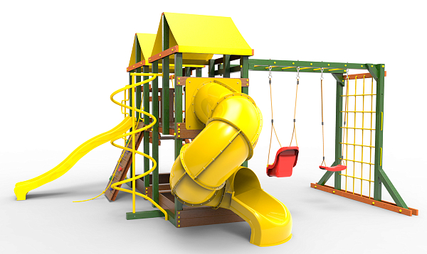 картинка Детская площадка Пикник "Вега" Пацифик Light с винтовой трубой от магазина Лазалка