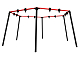 картинка Уличные качели Sv Sport шестиугольник (высота 2.5м / диаметр 6.7м) УК200 от магазина Лазалка