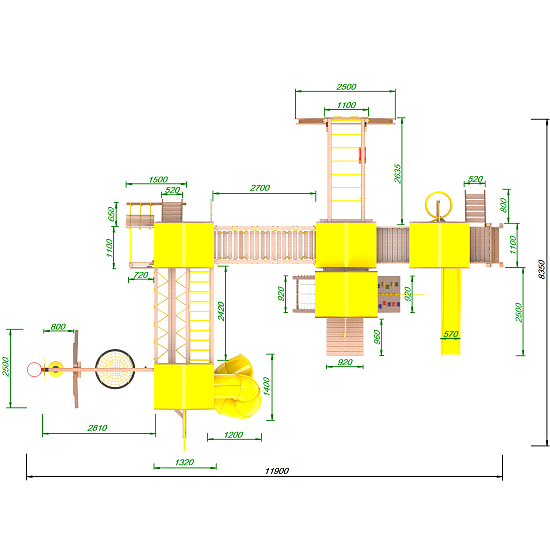 картинка Детская площадка Пикник «Оптимус» БигСити от магазина Лазалка
