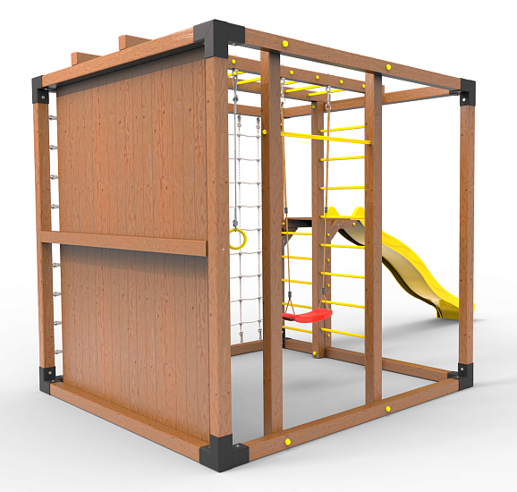 картинка Детская площадка Куб " Оптимус" с горкой от магазина Лазалка