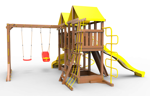 картинка Детская площадка Пикник "Оптимус" Пацифик Light с винтовой трубой от магазина Лазалка