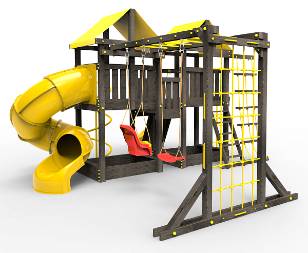 картинка Детская площадка Пикник "Black" Пацифик Light с винтовой трубой от магазина Лазалка