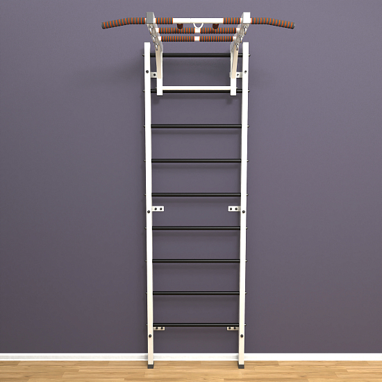 Шведская стенка «LittleSport» White Long черные ступени