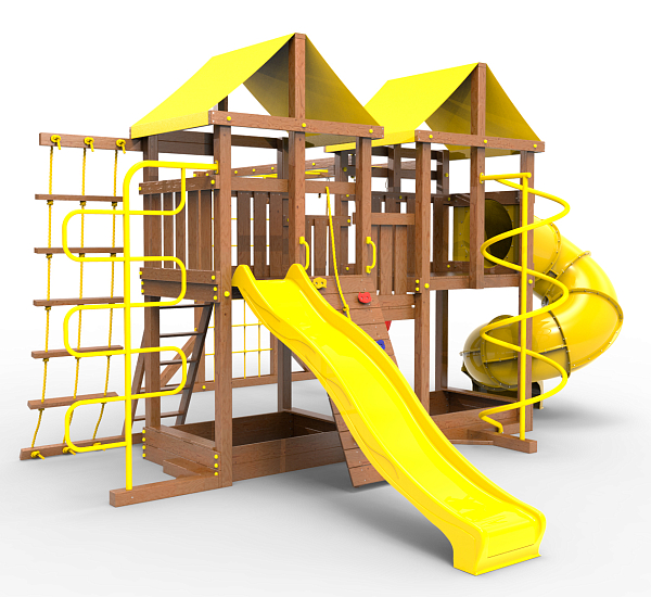 картинка Детская площадка Пикник "Оптимус" Пацифик Light с винтовой трубой от магазина Лазалка