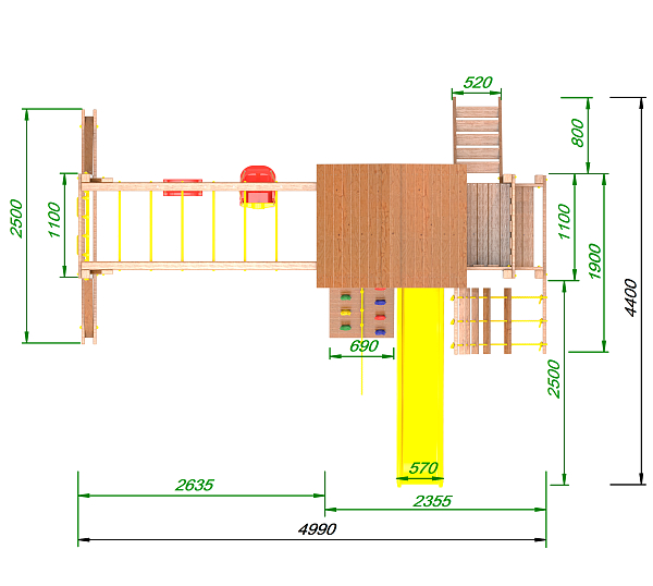 картинка Детская площадка Пикник «Оптимус Д» Макси Руфер от магазина Лазалка