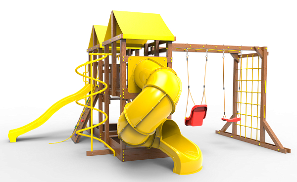 картинка Детская площадка Пикник "Оптимус" Пацифик Light с винтовой трубой от магазина Лазалка