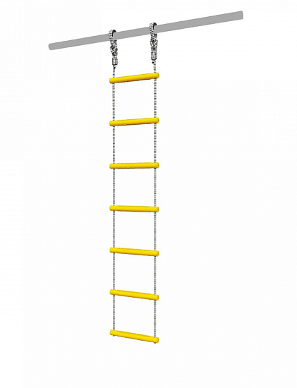 картинка ROMANA Лестница веревочная (желтые ступени) от магазина Лазалка