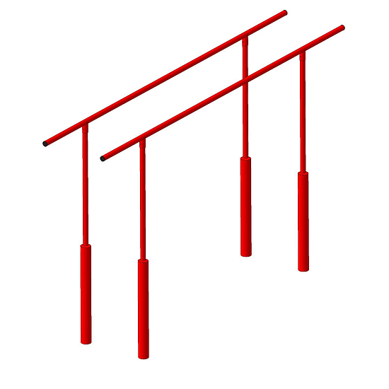 картинка Брусья Пионер усиленные для спортивной площадки от магазина Лазалка