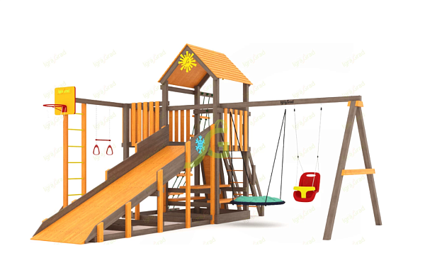 картинка Всесезонная площадка IgraGrad С с балконом мод.1 SF от магазина Лазалка