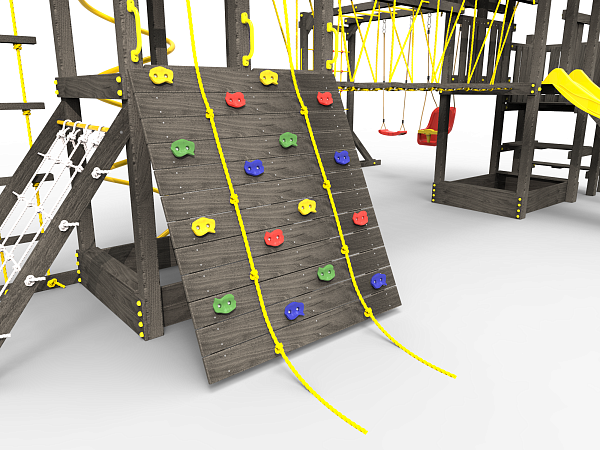 картинка Детская площадка Пикник "Black" Кракен с винтовой трубой от магазина Лазалка